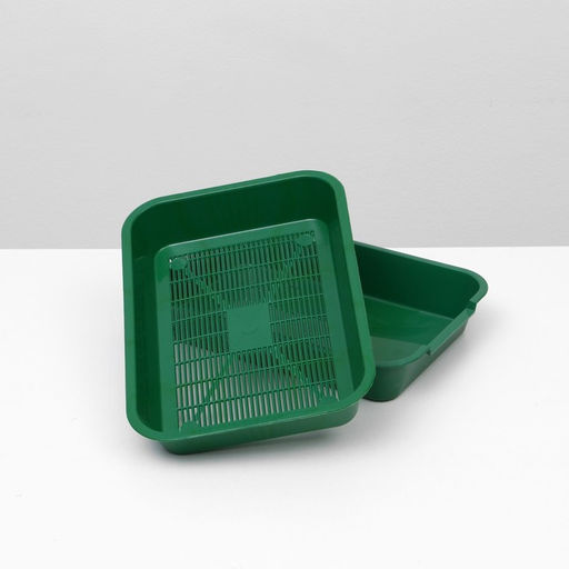 Туалет средний с сеткой 36 х 26 х 6,5 см, зеленый, - Simaland фото 4