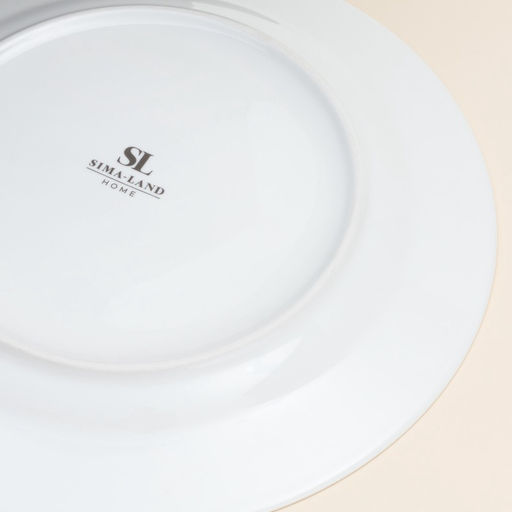 Тарелка новогодняя SL Home «Прекрасное время», постановочная, d=27 см, фарфор, белая, красная