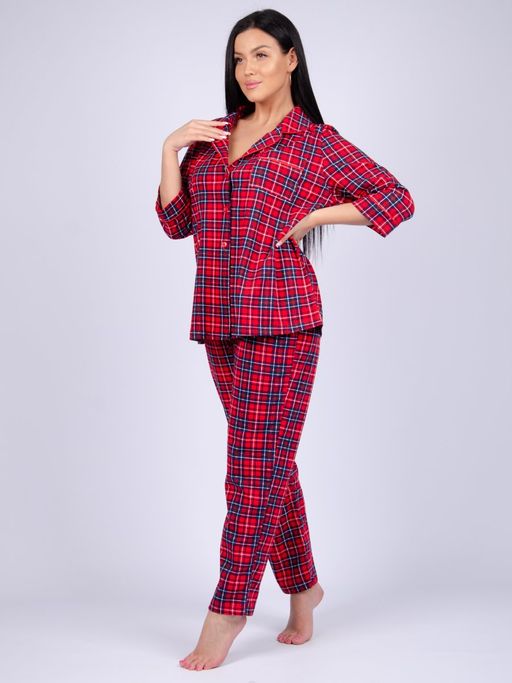 Пижама "Люкс" красная, трикотаж