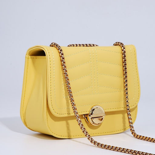 Сумка-мессенджер на клапане, цвет жёлтый - Simaland фото 5