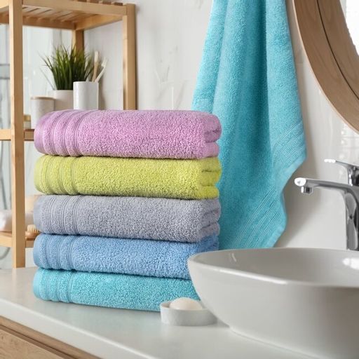 Махровое полотенце Шале-лаванда 50*90 см. хлопок 100% - Лен поволжья фото 3