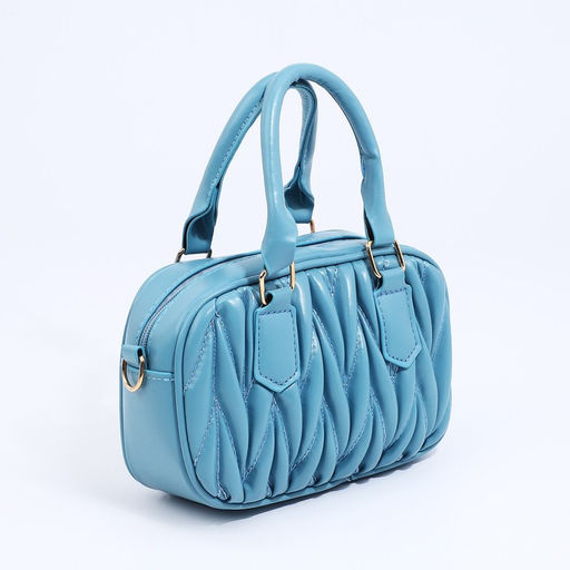 Сумка кросс-боди на молнии, цвет голубой - Simaland фото 2