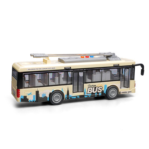 Троллейбус "Пассажирский" 1:16 (свет, звук) в коробке