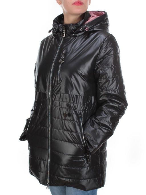 8250 BLACK Куртка демисезонная женская BAOFANI (100 гр. синтепон) - Фабричный китай фото 3