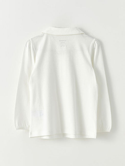 Bebe Yaka Uzun Kollu Basic K?z Bebek Ti??rt