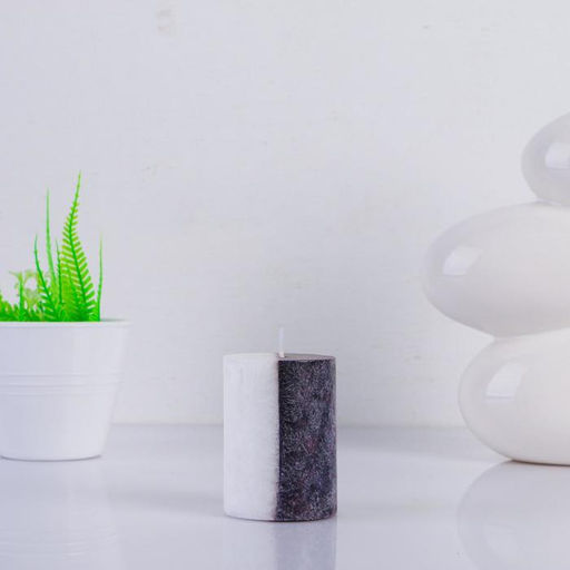 Ароматическая свеча-цилиндр «Кристаллический узор», имбирь, 5×7.5 см