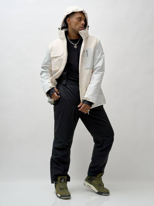 Горнолыжный костюм мужской зимний белого цвета 392Bl - Mtforce фото 22