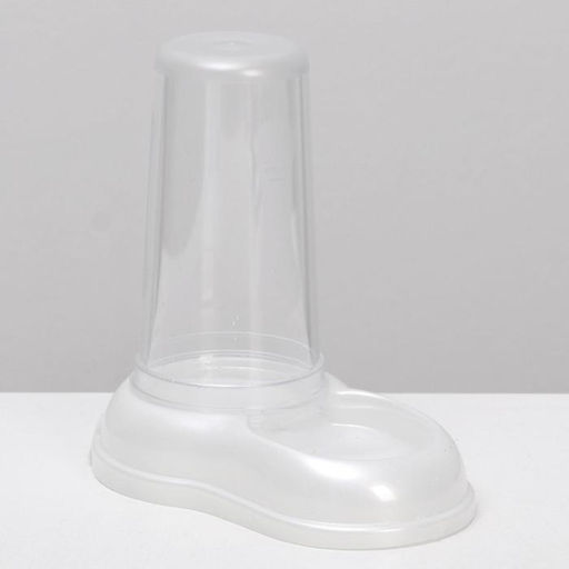 Автопоилка/автокормушка 0,6 л, белая перламутр - Пижон фото 5