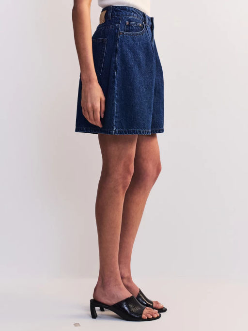 Джинсовые шорты со складками ZR2605092325-104 / Zarina