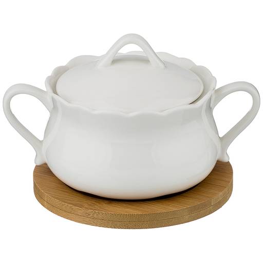 САХАРНИЦА LEFARD 16*14*8 СМ НА ДЕРЕВ. ПОДСТАВКЕ