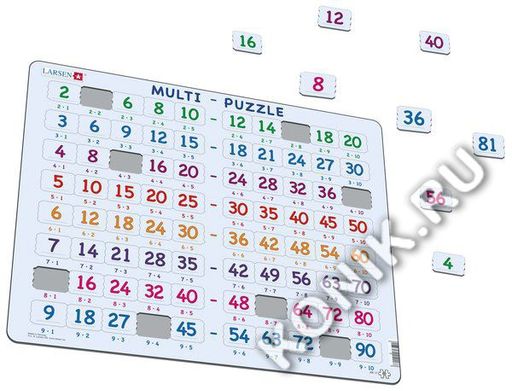 Пазл Умножение, 80 эл. - Larsen фото 2