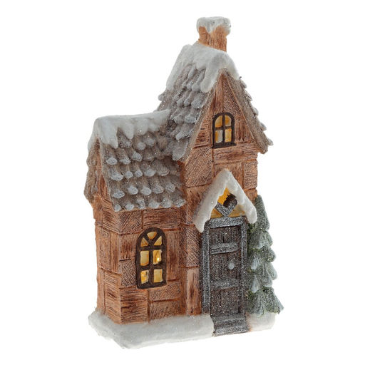 Фигурка декоративная "Домик" (подсветка, 3хААА, не прилаг.), L19 W11 H33 см, 2в.
