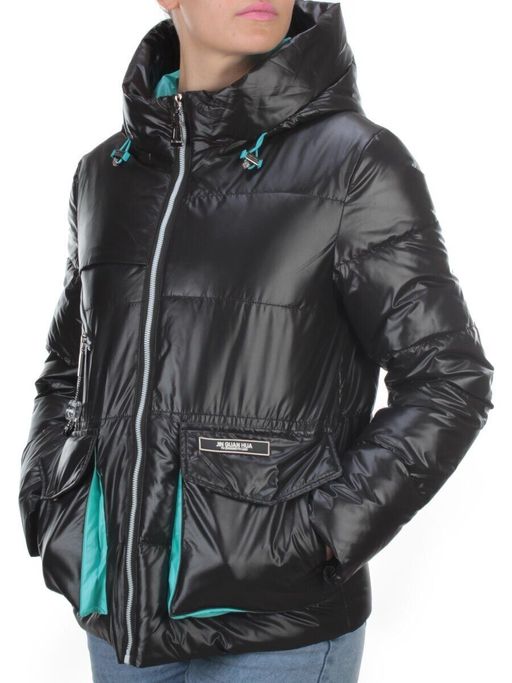 8265 BLACK Куртка демисезонная женская BAOFANI (100 гр. синтепон) - Fashion фото 3