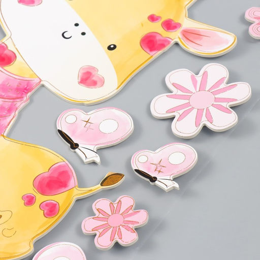 Наклейка интерьерная Жирафик в шарфике, EVA, 41?31.5 см