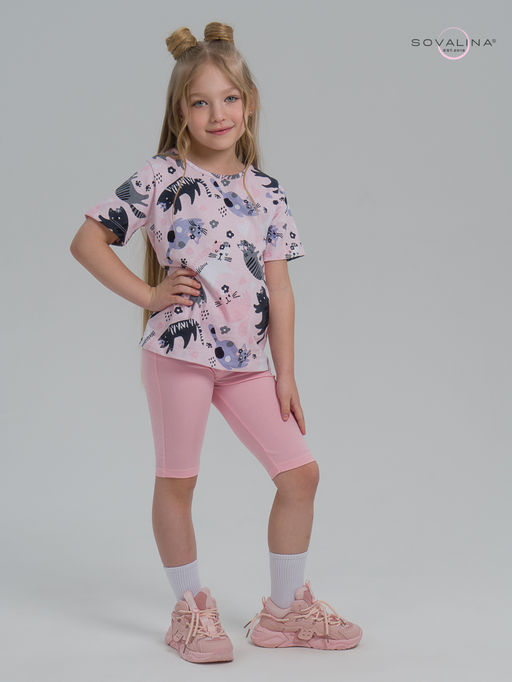 Костюм Актив ленивые котики-розовый - Sovalina фото 3