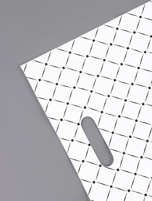 Цена за 50 шт. Пакет «Синий бантик», полиэтиленовый, с вырубной ручкой, 40×31 см, 30 мкм