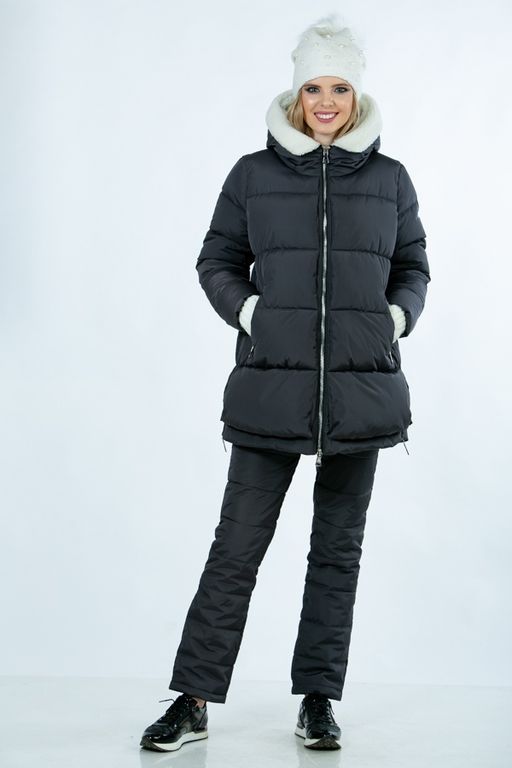 Куртка зимняя из плащевой ткани  на синтепухе - А+б коллекция фото 4