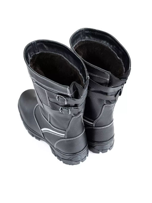 Сапоги мужские Витязь,черные,литая подошва