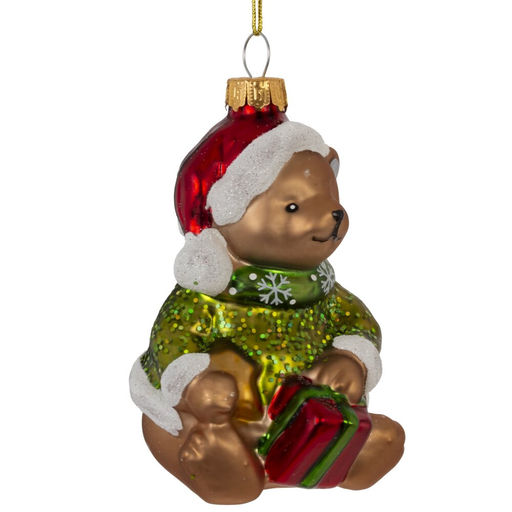 Украшение новогоднее "Медвежонок"., L6,5 W7 H10 см, 2в.