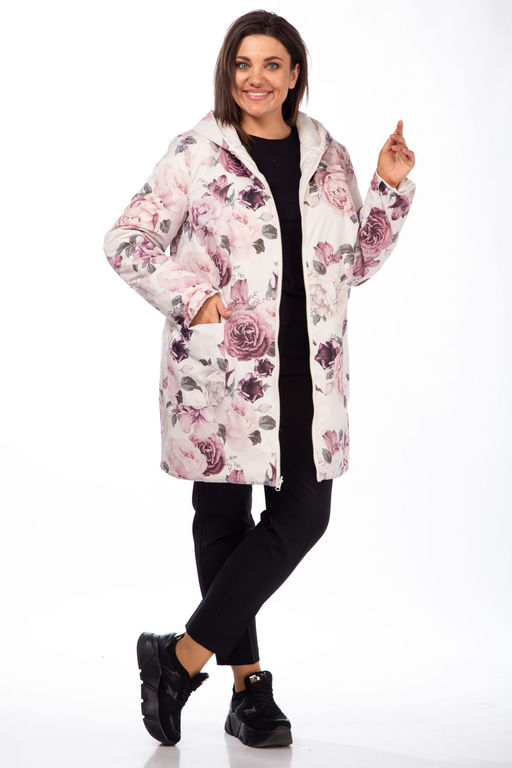 Куртка Diamant 1914-Р беж-какао фото 66