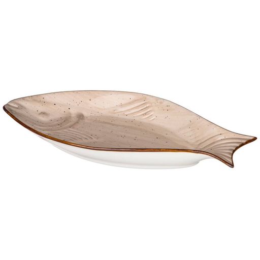 БЛЮДО СЕРВИРОВОЧНОЕ BRONCO NATURE 25*12*3 СМ БЕЖЕВОЕ  фото 3