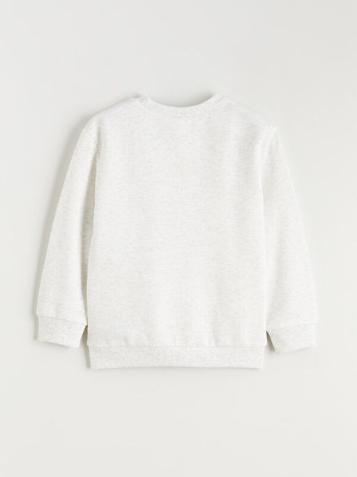 Bask?l? Erkek ?ocuk Uzun Kollu Sweatshirt