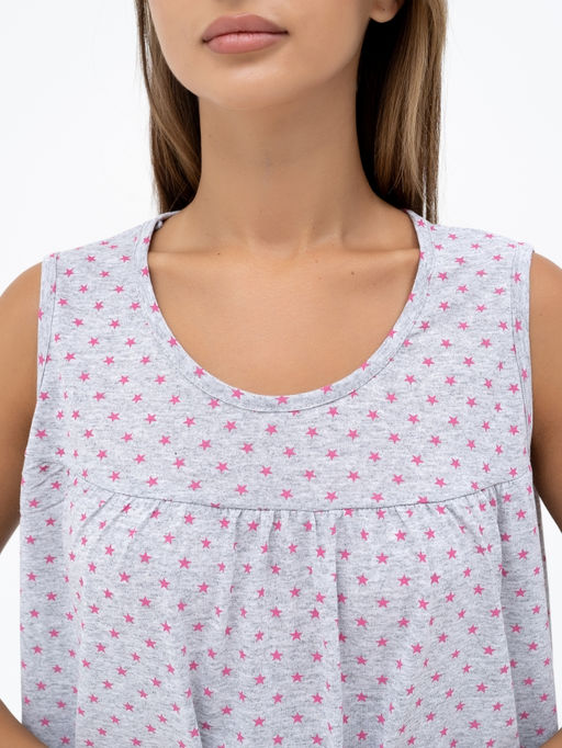 Сорочка жен.арт.721-16,серо-розовая - Binita фото 3