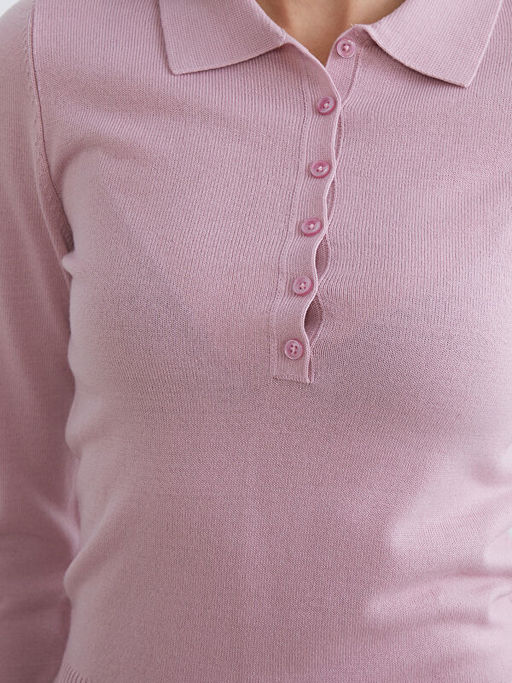 Polo Yaka Kad?n Triko Kazak