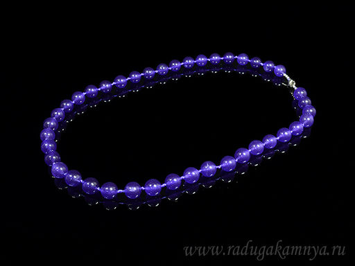 Бусы шарик 10мм цв.аметист, 50см