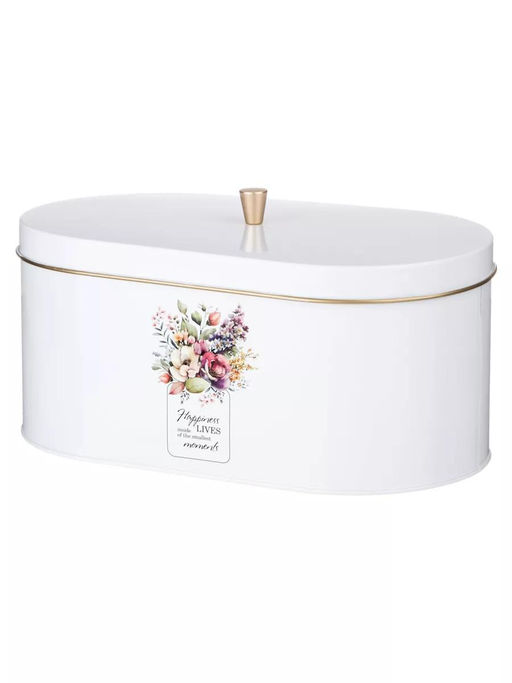 НАБОР AGNESS FLORAL MOOD 2В1 ХЛЕБНИЦА 34*20*18 СМ, БАНКА ДЛЯ СЫПУЧИХ 12*17,5 СМ 3 ШТ  фото 11