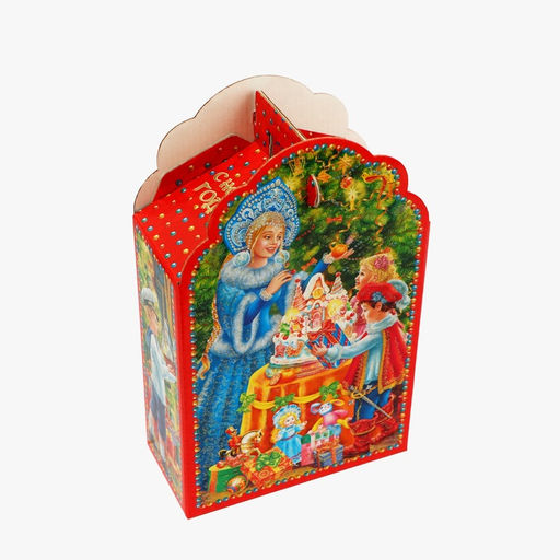 Цена за 5 шт. Подарочная коробка Новогодняя Фигурная Сияние праздника 160?75?260 см - Simaland фото 3