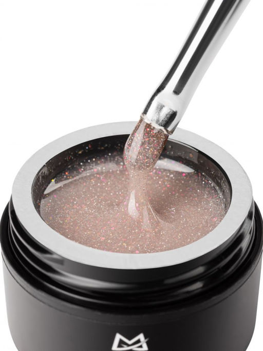 Manita Professional Гель моделирующий для ногтей с хлопьями юки / Builder Gel Flash №05, 15 мл  фото 5