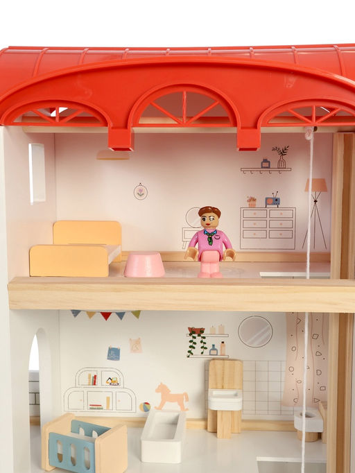 Кукольный домик с мебелью