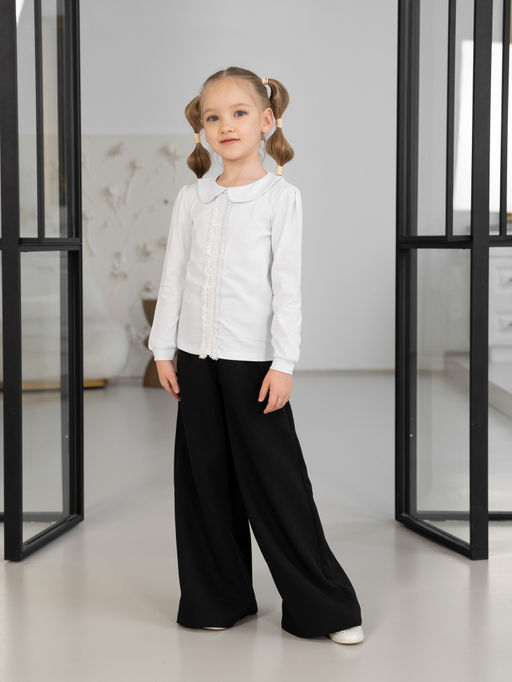 Блуза дев.арт.126/1-1,белая - Binita фото 4