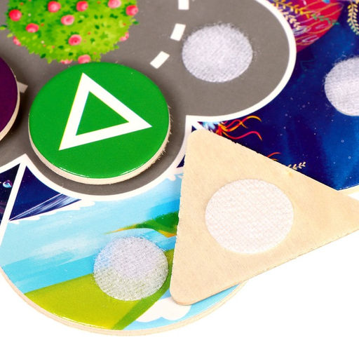 Игрушка на липучках Цвет, форма, транспорт - Лесная мастерская фото 4