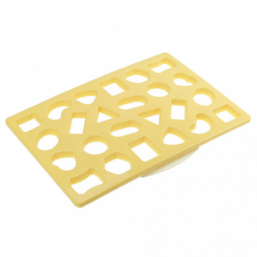 Форма-трафарет для печенья пластмассовая 32,8х22,3х1,2см (24 штуки) со съемной вставкой, на картоне (Китай) - Домашняя мода фото 3