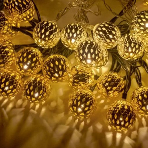 Гирлянда с питанием от солнечных элементов Марокко / FN-903 /уп 100/ 4 м 20 ламп - Галеонтрейд фото 2