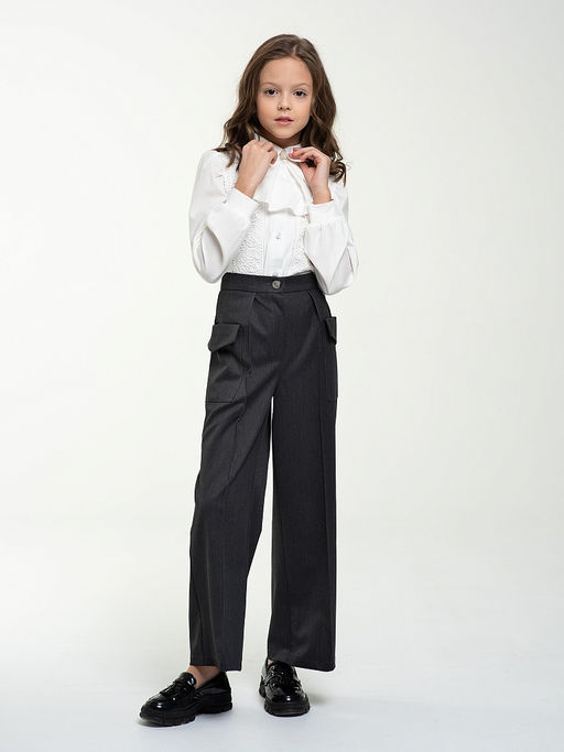 Школьные брюки для девочки Mooriposh, модель 0429