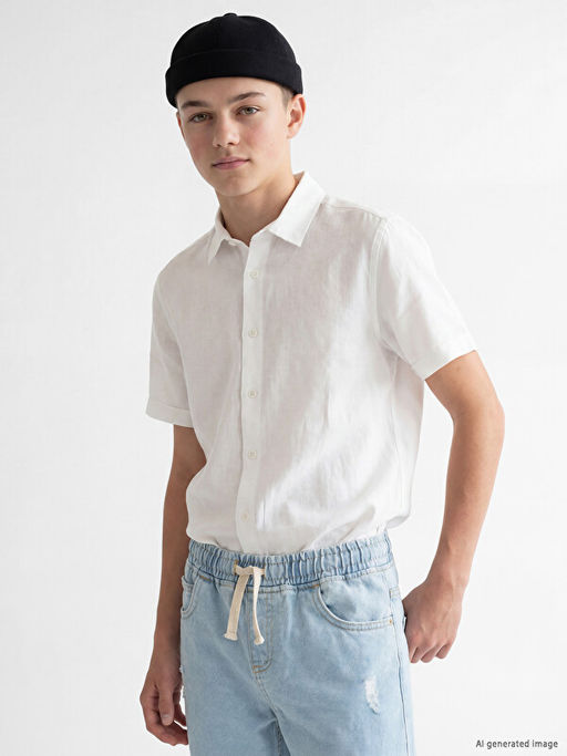 Poplin Erkek ?ocuk G?mlek