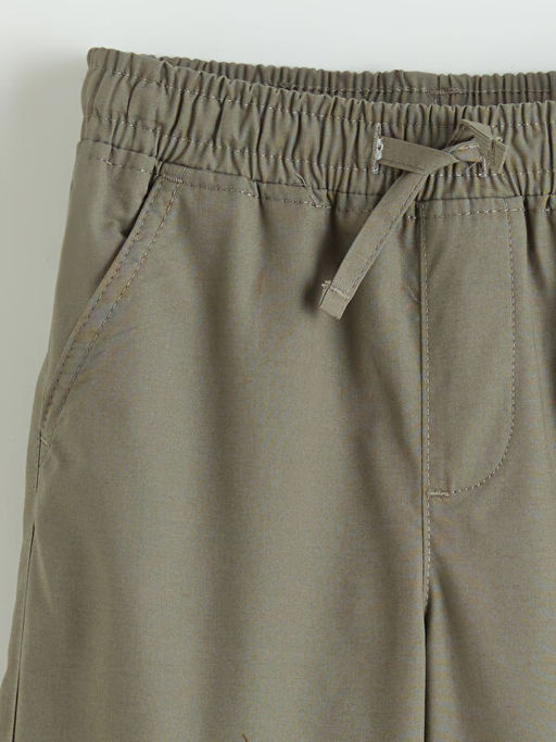 Beli Lastikli K?z ?ocuk Kargo Pantolon