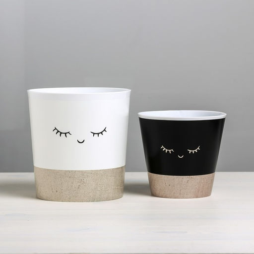 Набор кашпо для цветов 2 в 1 «Мордочки», 0,8 и 1,6 л, 11 х 12 и 14 х 14 см