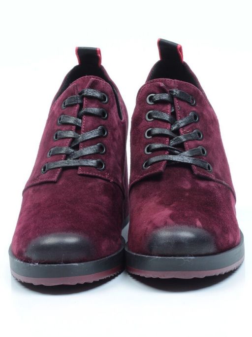 01-FDX122-2P WINE Ботильоны женские (натуральная замша) - No name фото 8