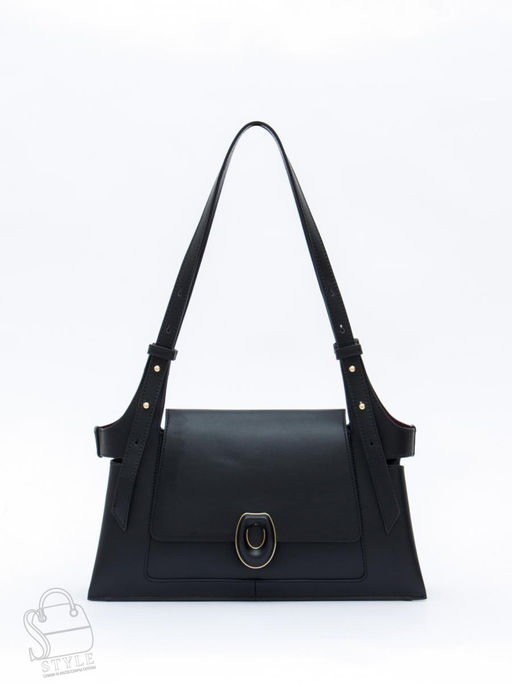 Сумка женская кожаная 2389Y black Polina&Eiterou  в Новосибирске