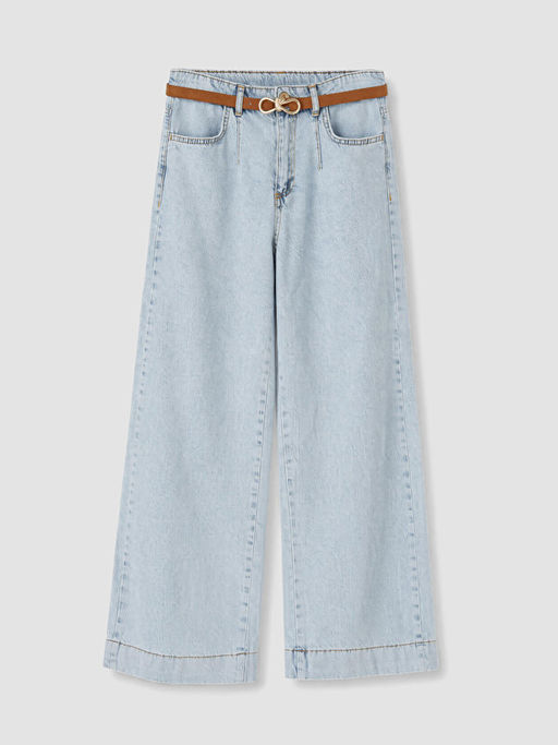 Wideleg K?z ?ocuk Jean Kapri