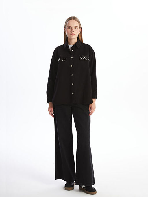 Parlak Ta?l? Kad?n G?mlek Tunik