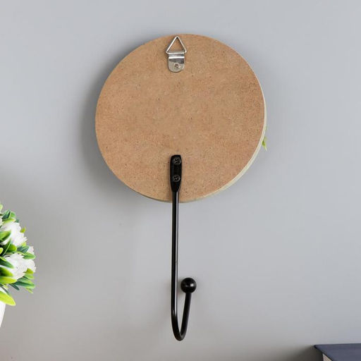 Крючок декоративный дерево «Букетик цветов», ключница настенная, 17.5×10×4.5 см