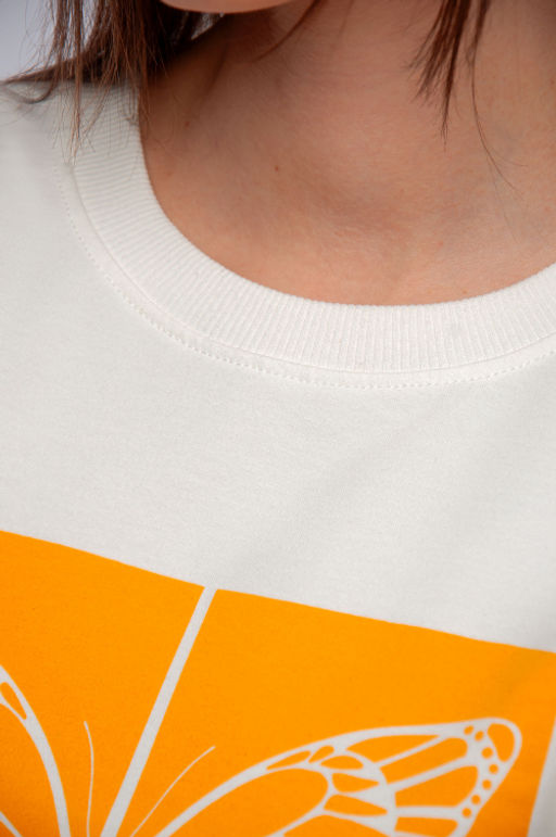 Арт. 10808 Пижама с брюками 44-52 (5 шт) Цвет:верх-молочный,низ-горчица - Калинка фото 5