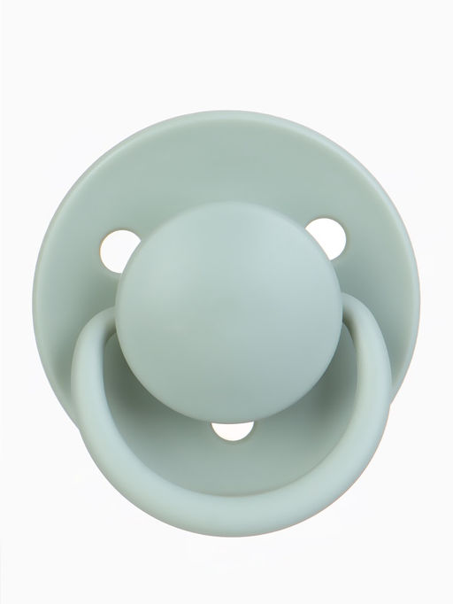 Соски-пустышки, от 6 мес., латекс, классические, в контейнере, набор из 2 шт., айвори/зелёный, M&B