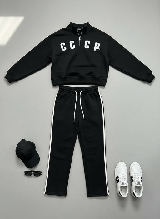 Свитшот толстовка СССР футер 3хнитка петля, пенье,