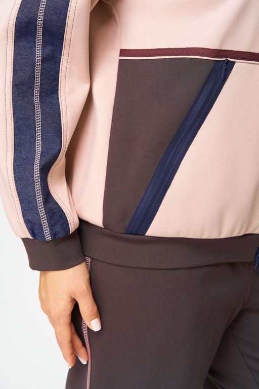 Костюм Aira Style 24241 шоколад+пудра